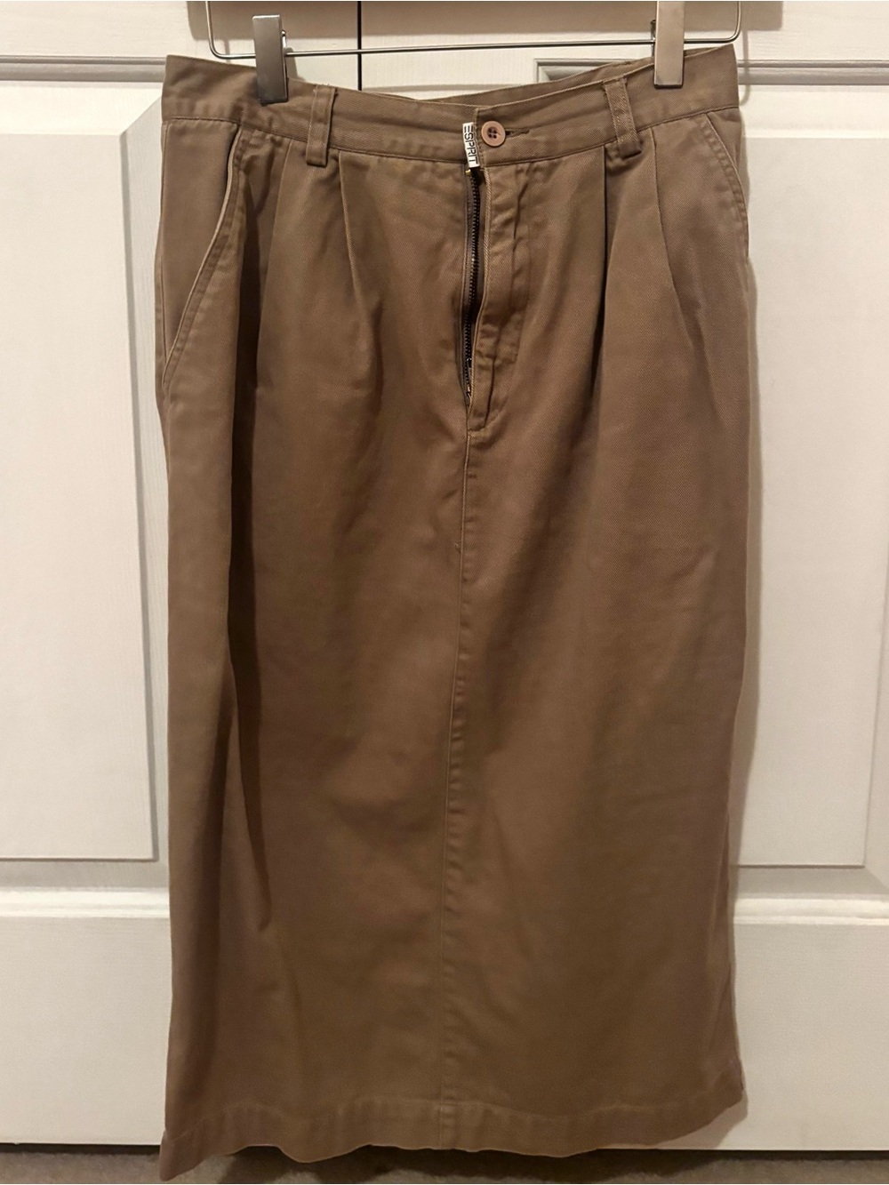 Esprit Brown Khaki Chino Skir